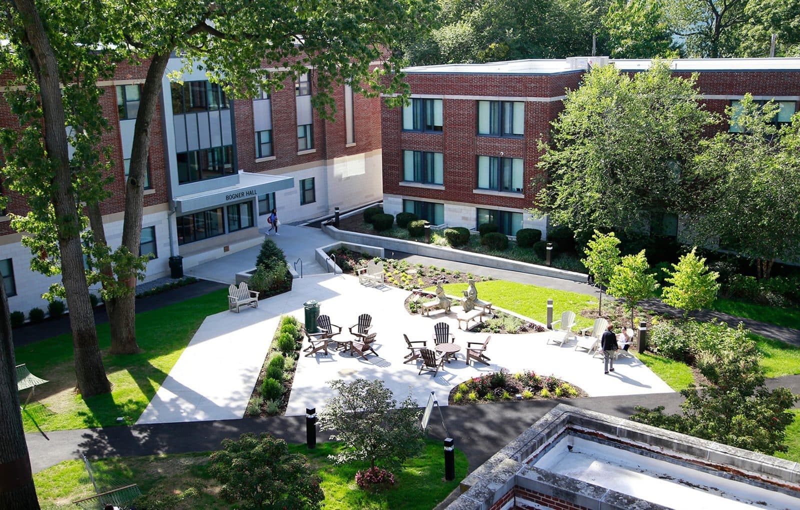 Molloy University campus quad